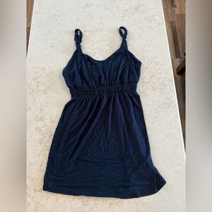 Soma Navy Blue Sleeveless Sleep Dress Cool Nights